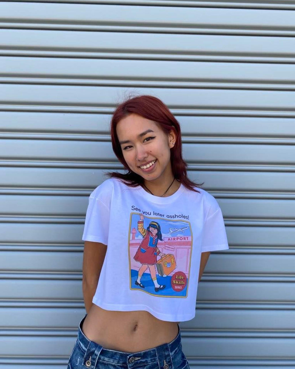 See You Later Assholes Crop Tee product image 2