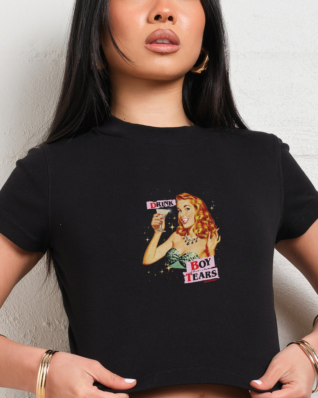 Drink Boy Tears Baby Tee product image 3