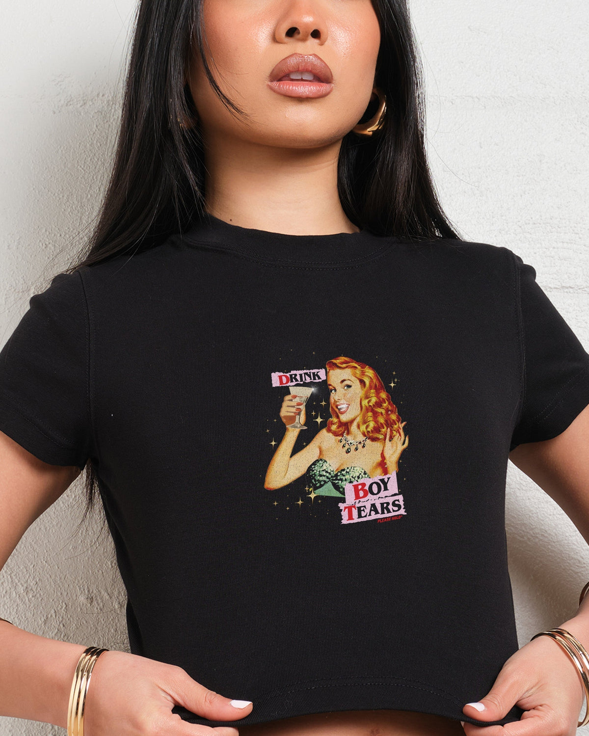 Drink Boy Tears Baby Tee product image 3