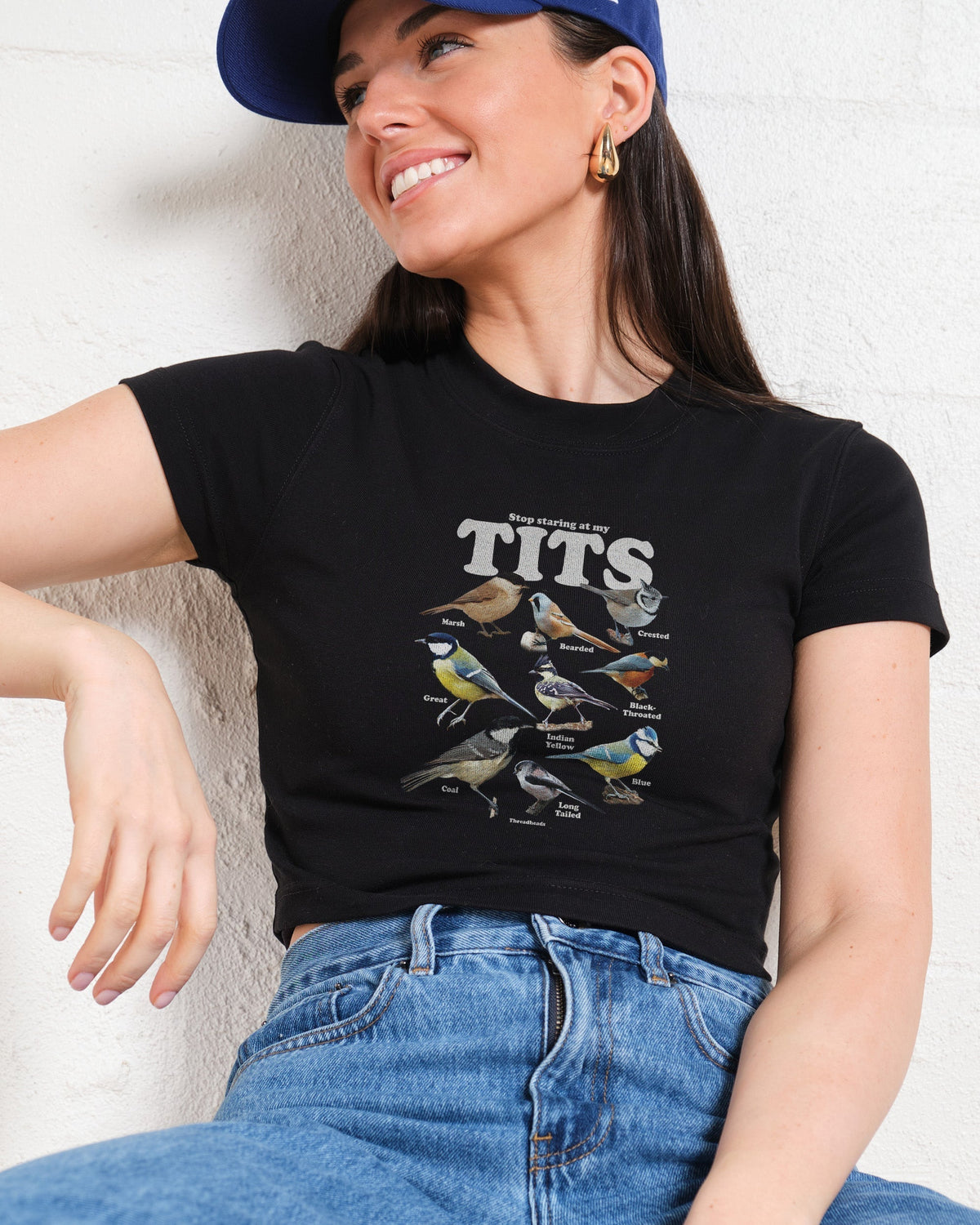 Stop Staring At My Tits Baby Tee product image 1
