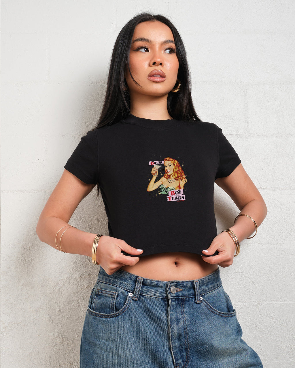 Drink Boy Tears Baby Tee product image 4