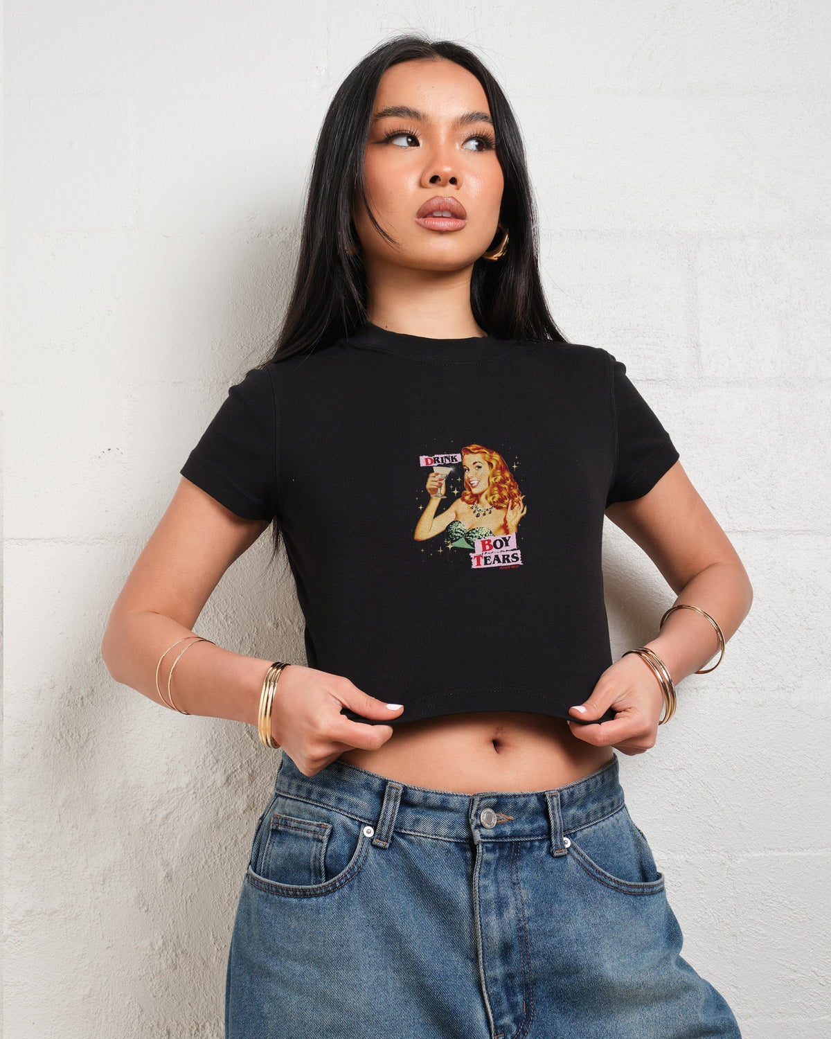 Drink Boy Tears Baby Tee product image 4