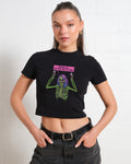 My Eyes are Up Here Baby Tee product image 1