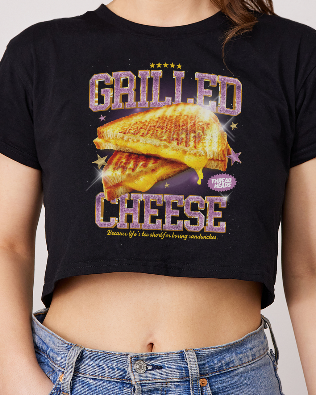 Grilled Cheese Crop Tee product image 1