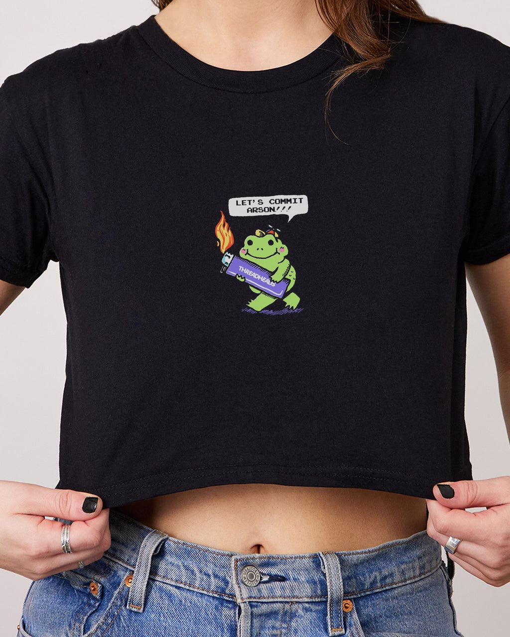 Let's Commit Arson Crop Tee product image 3