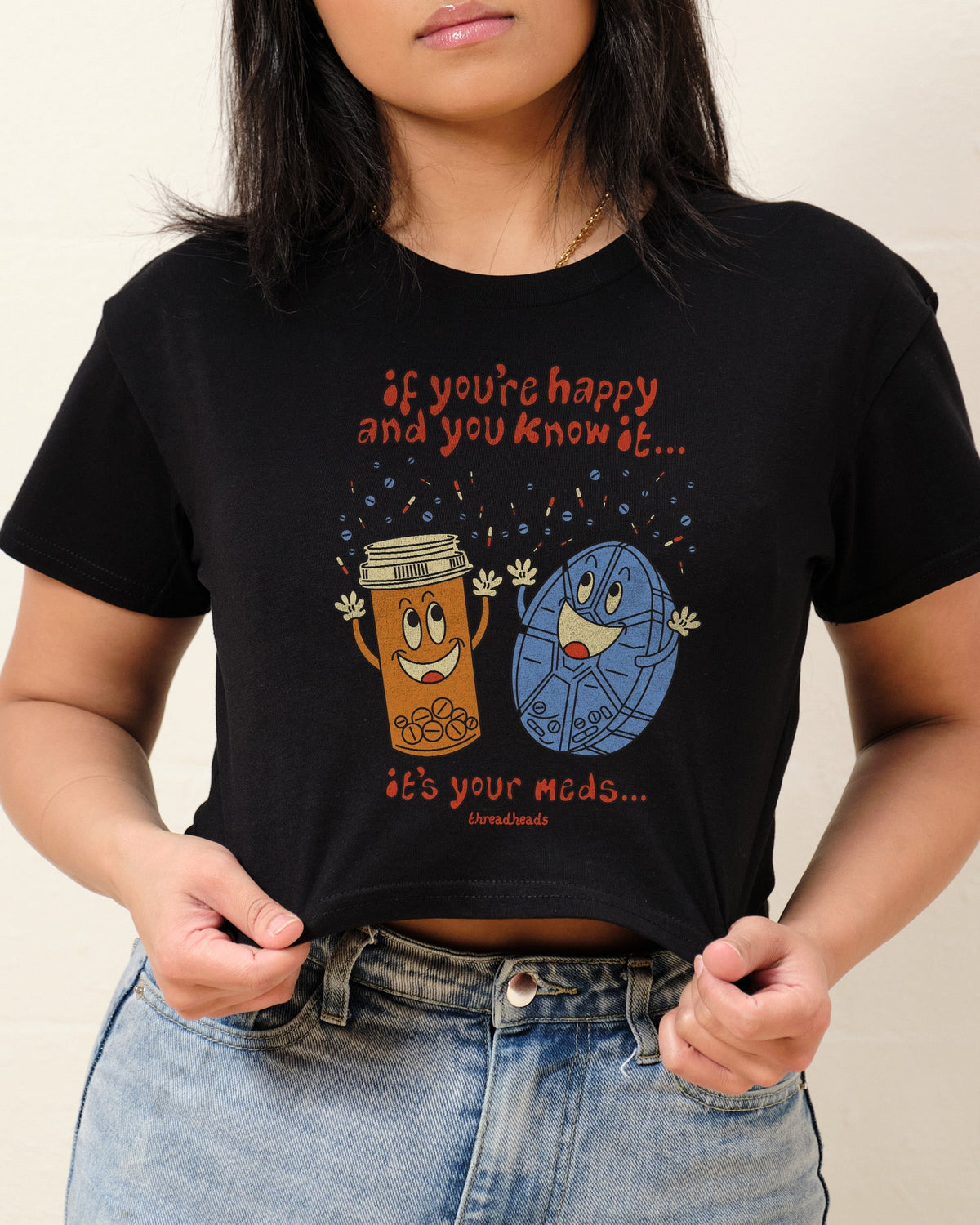 It's Your Meds Crop Tee product image 3