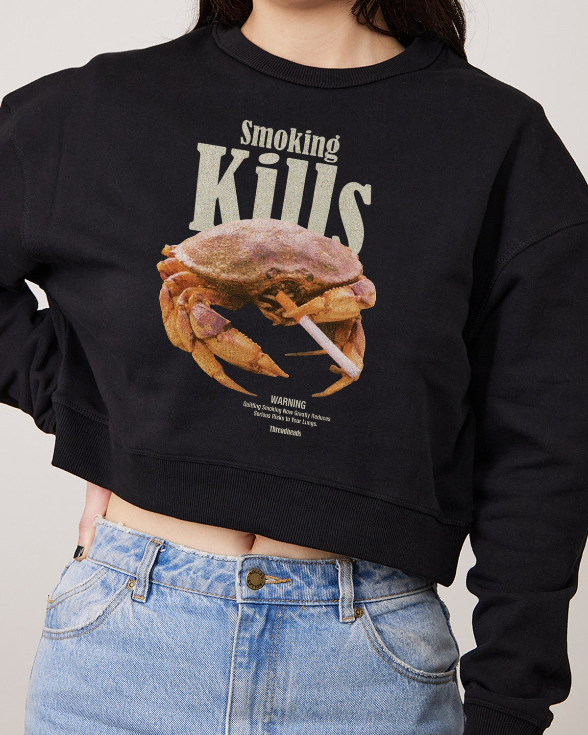 Smoking Kills Crop Tee product image 2