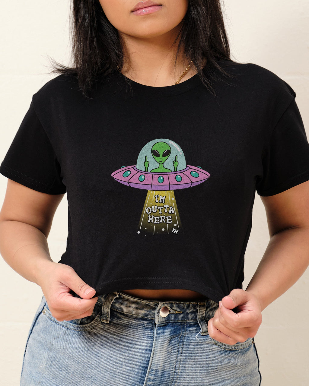 I'm Outta Here Crop Tee product image 2