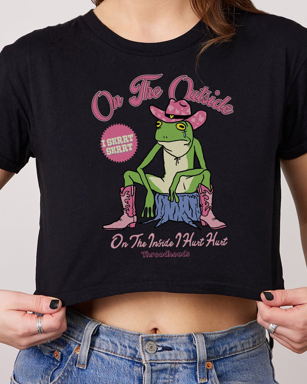 On the Outside I Skrrt Crop Tee product image 2