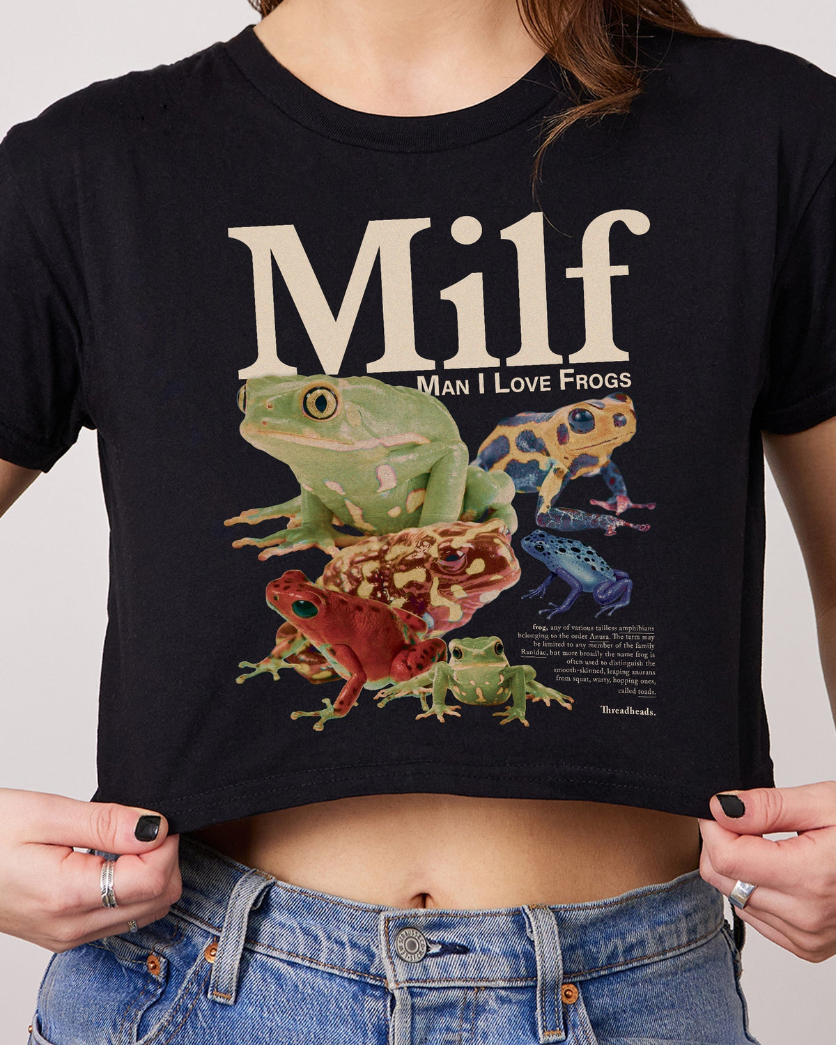 Man I Love Frogs Crop Tee product image 1