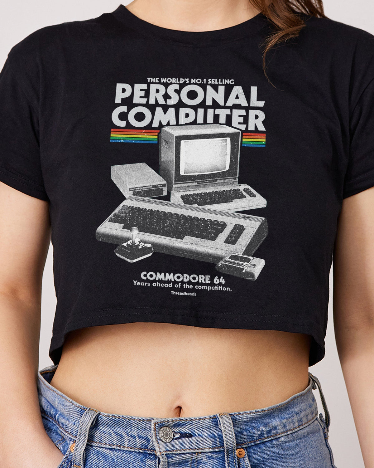Retro Commodore 64 Crop Tee product image 1