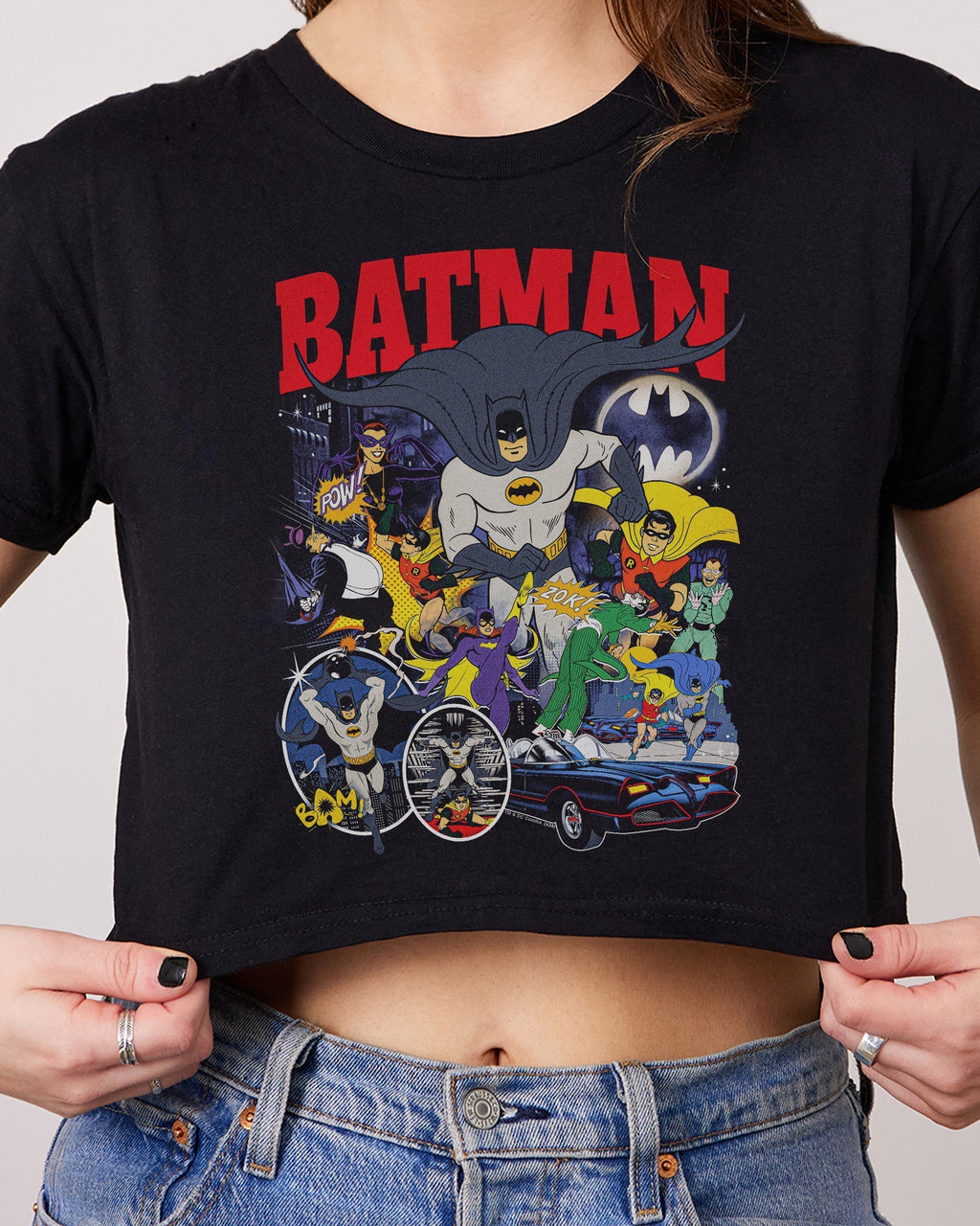 Batman Animated Vintage Crop Tee product image 1