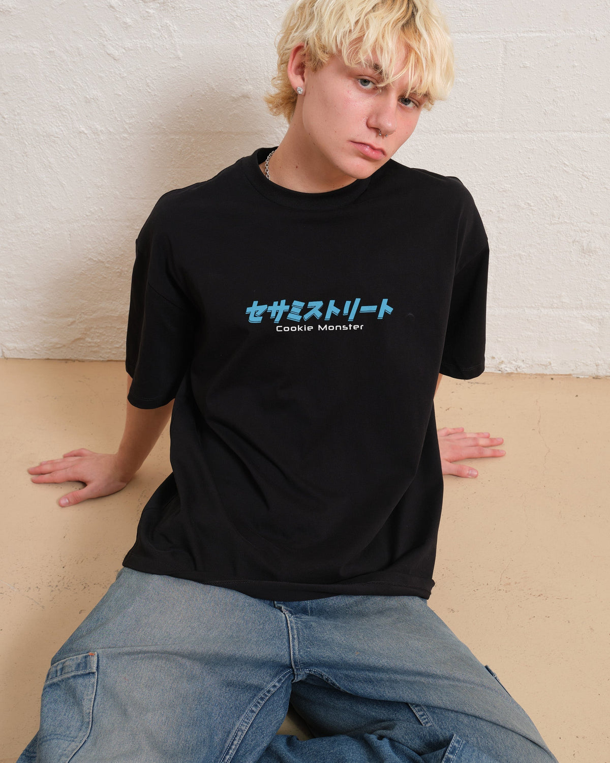 Cookie Kaiju Front and Back Oversized Tee product image 4