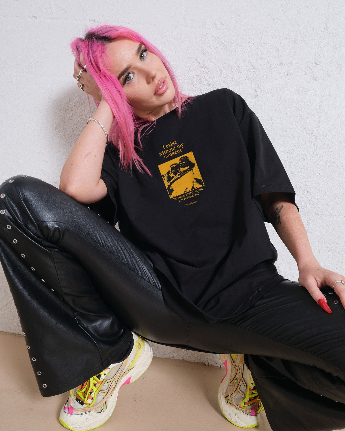 I Exist Without My Consent Oversized Tee product image 4