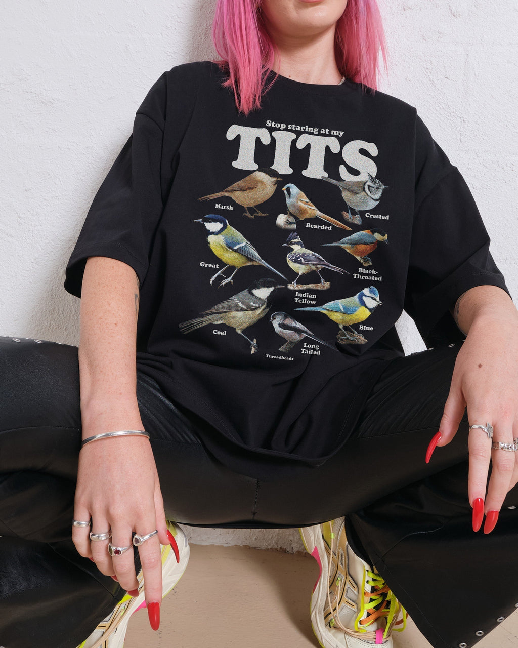 Stop Staring At My Tits Oversized Tee product image 2