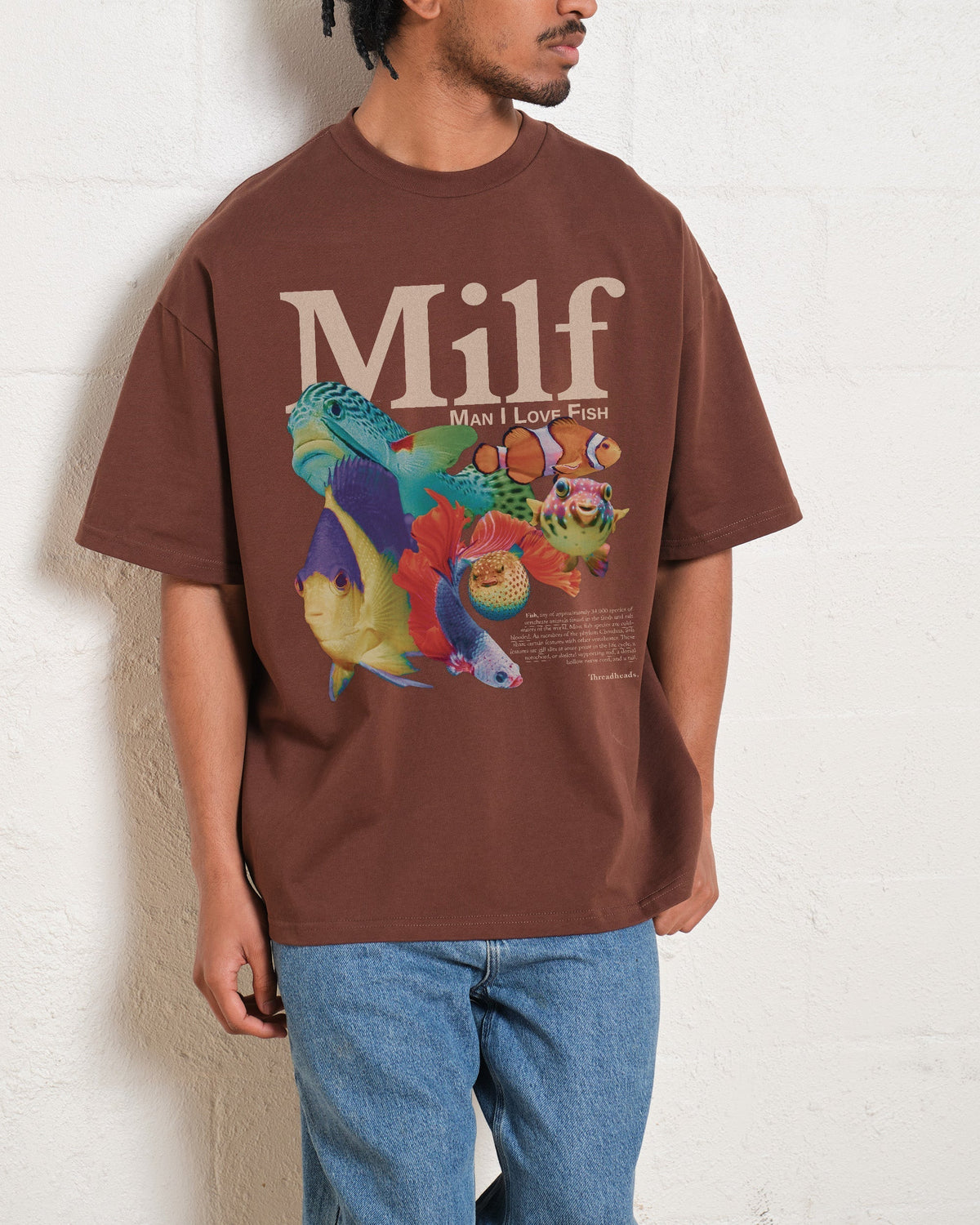 Man I Love Fish Oversized Tee product image 3