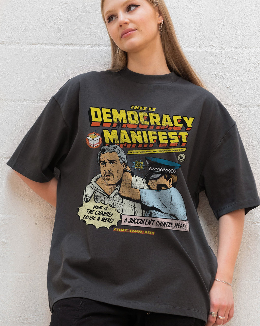 This is Democracy Manifest Oversized Tee product image 6