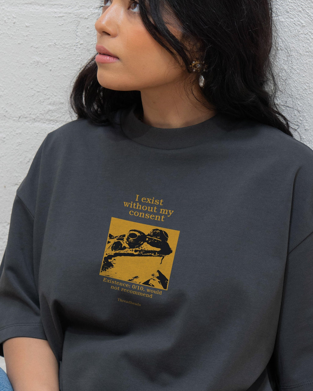 I Exist Without My Consent Oversized Tee product image 2