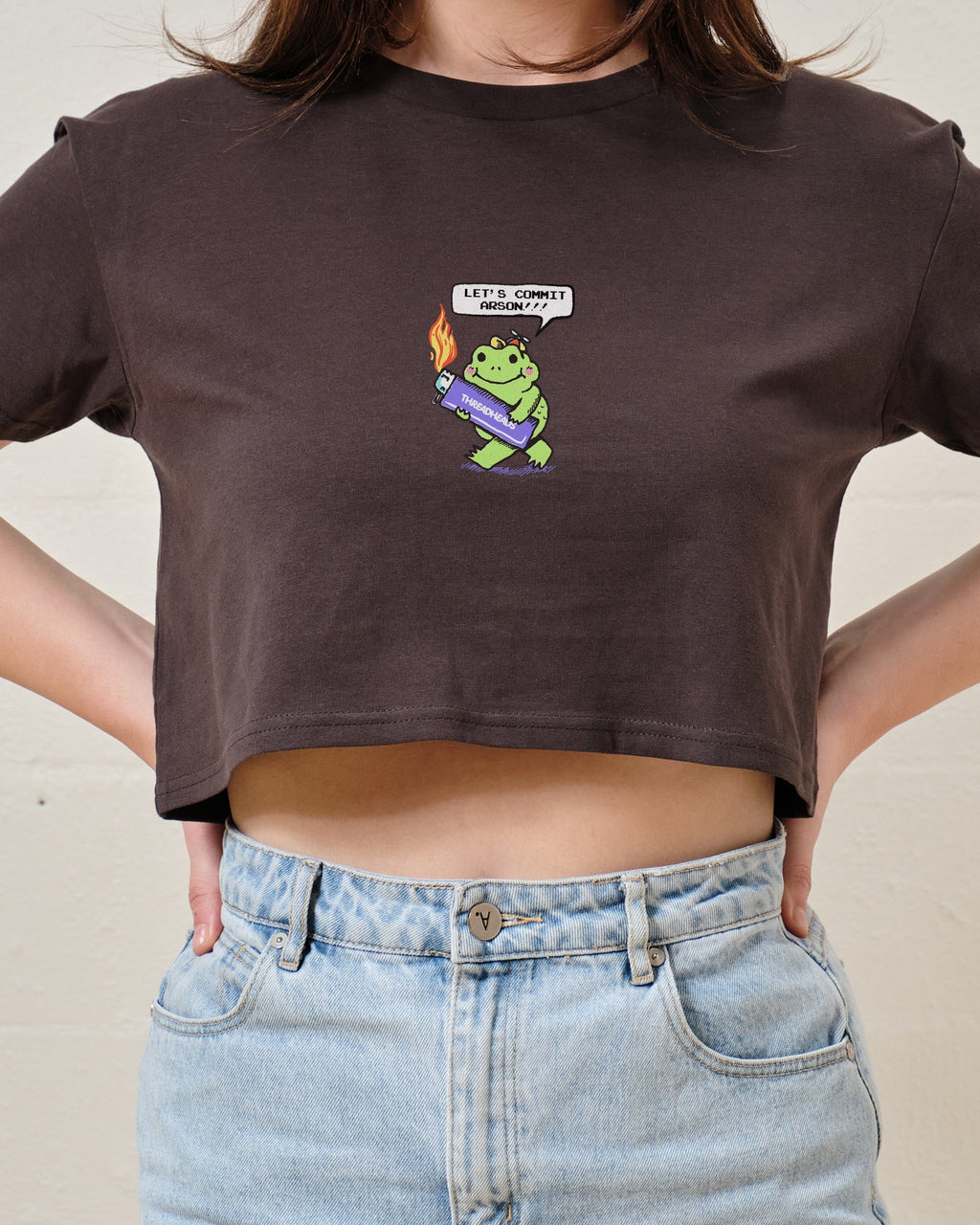 Let's Commit Arson Crop Tee product image 5