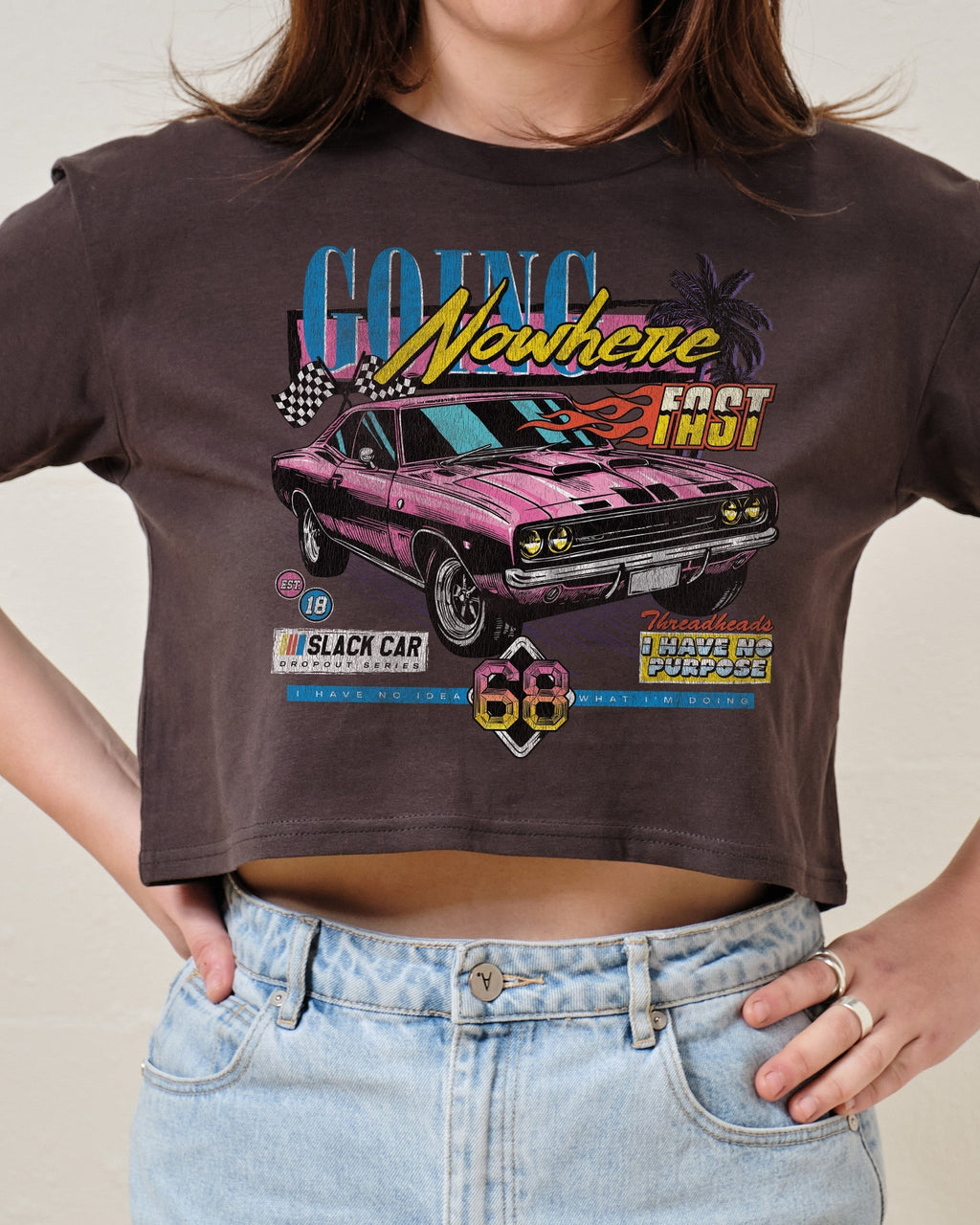 Going Nowhere Fast Crop Tee product image 1