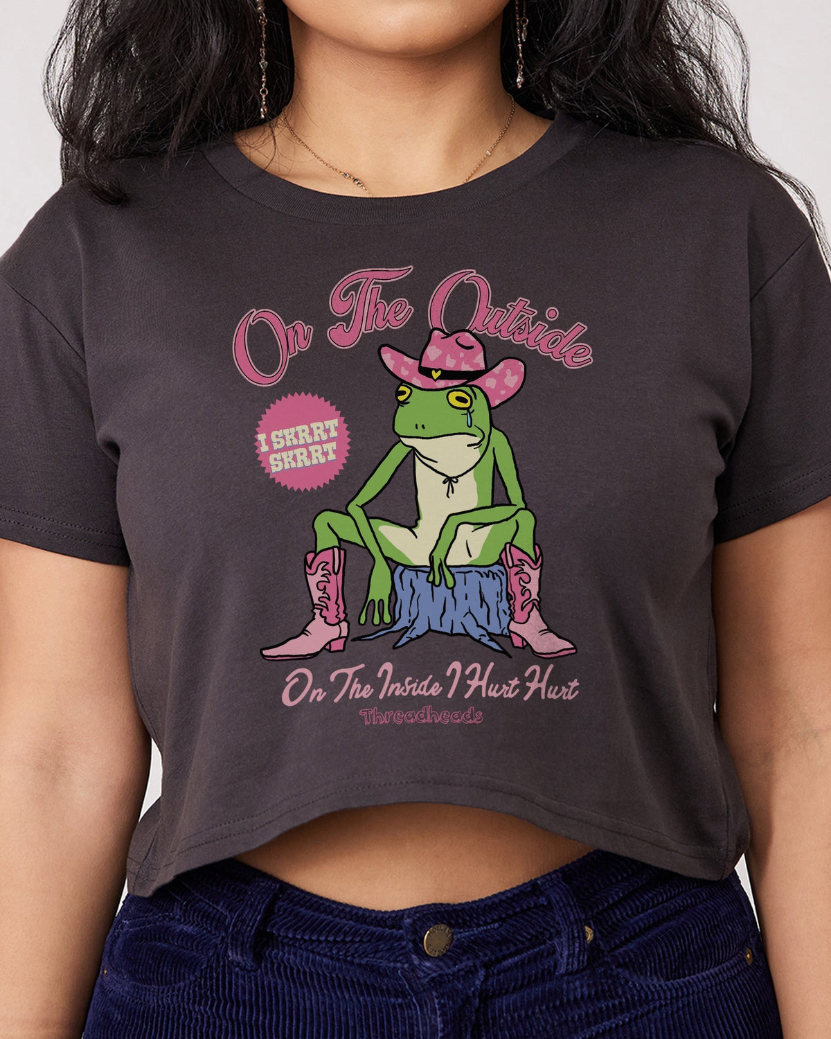 On the Outside I Skrrt Crop Tee product image 3