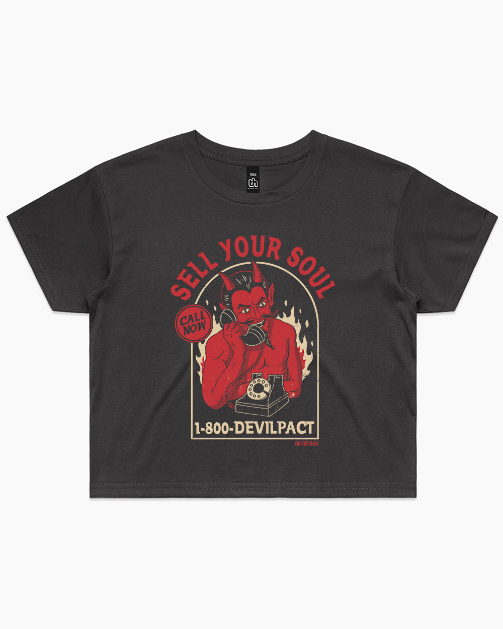Sell Your Soul No Refunds Crop Tee product image 1