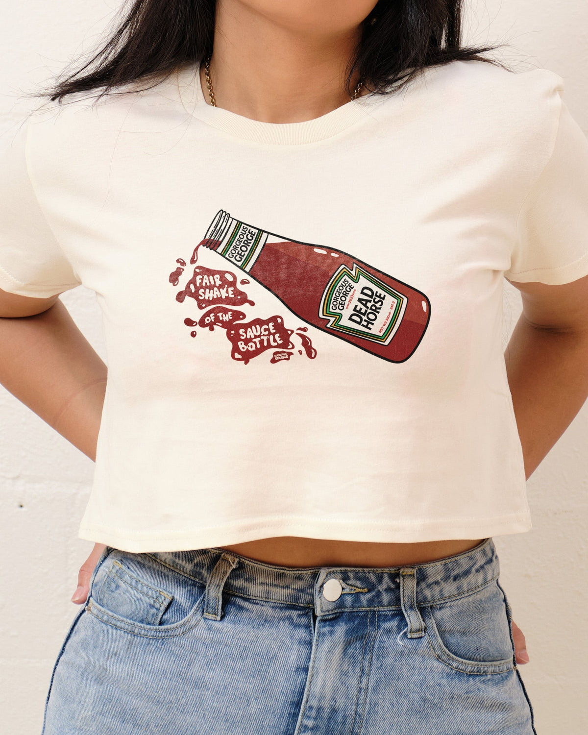 Fair Shake of the Sauce Bottle Crop Tee product image 1