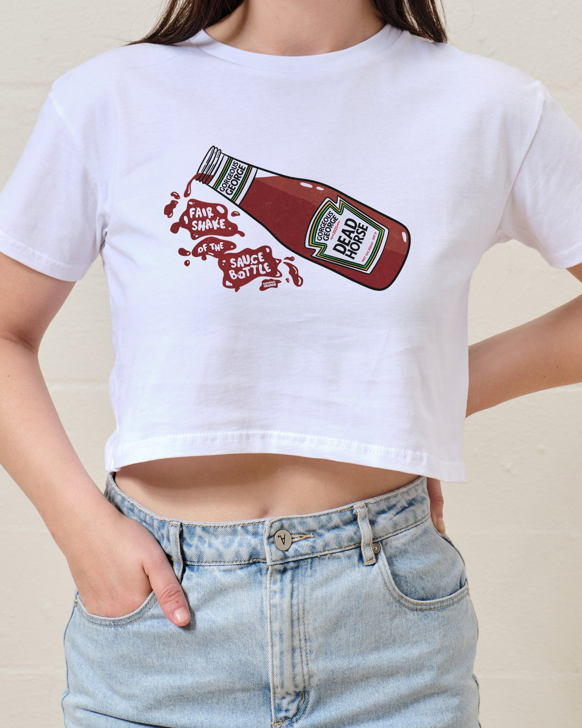 Fair Shake of the Sauce Bottle Crop Tee product image 2