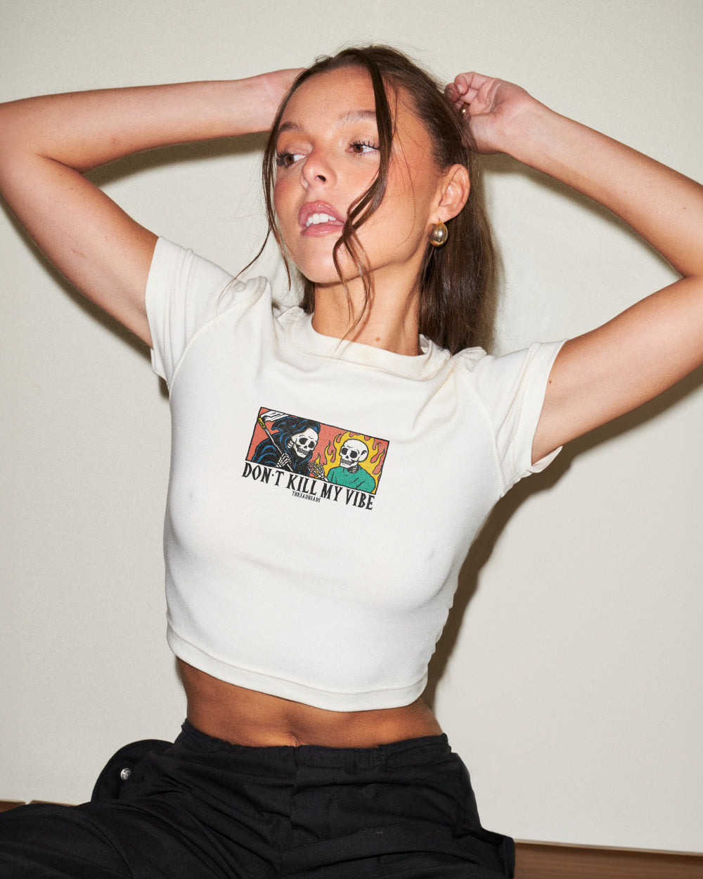 Don't Kill My Vibe Baby Tee product image 3