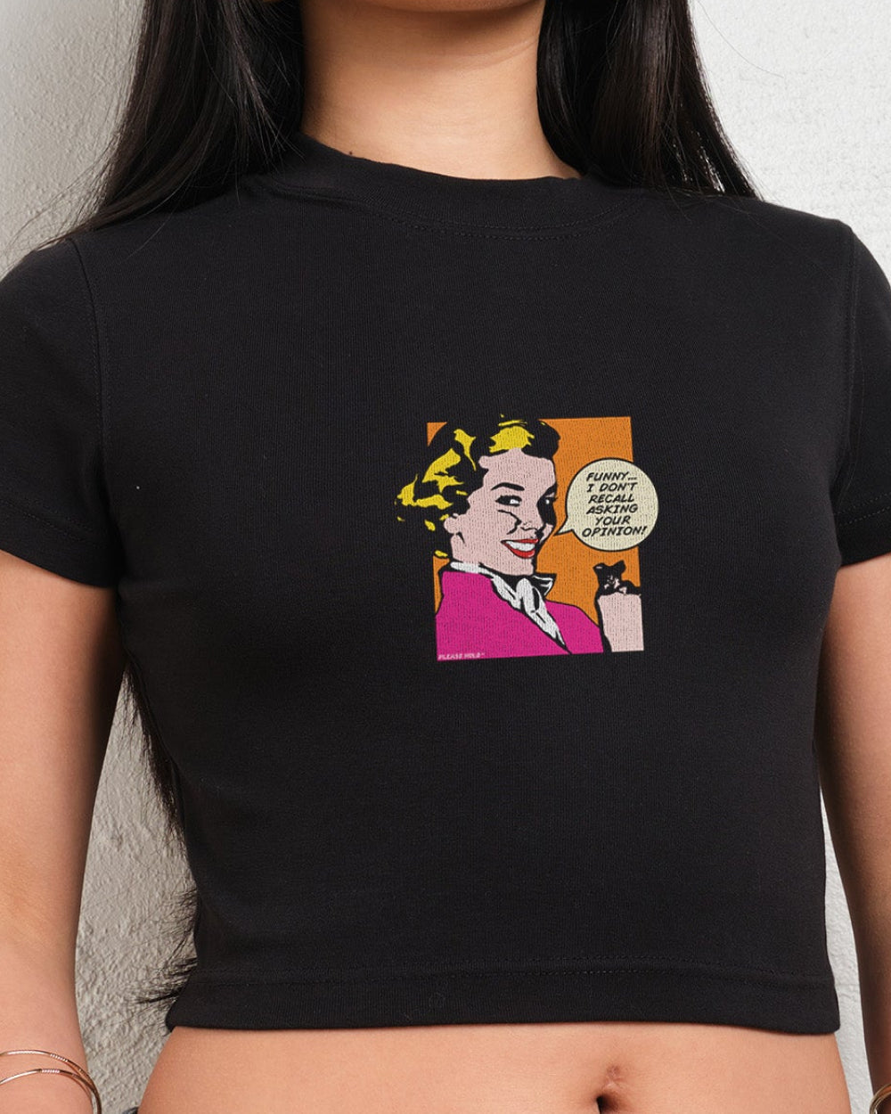 I Don't Recall Asking Your Opinion Baby Tee product image 1