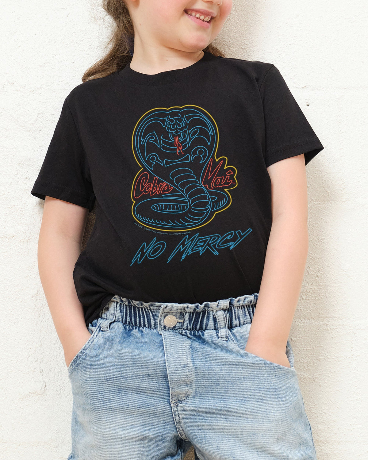 Cobra Kai No Mercy Neon Kids T-Shirt product image 1