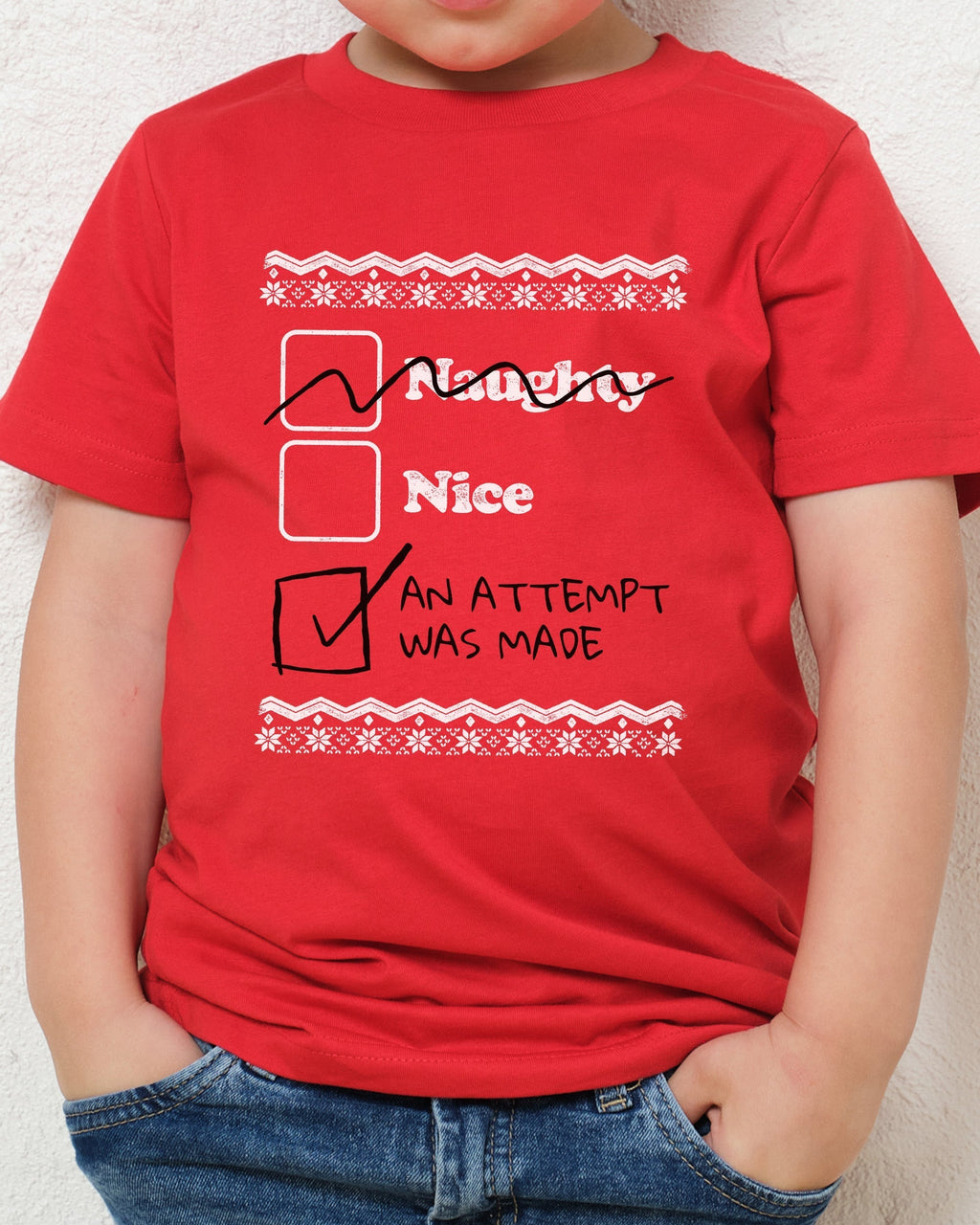 Naughty Nice an Attempt was Made Kids T-Shirt product image 2