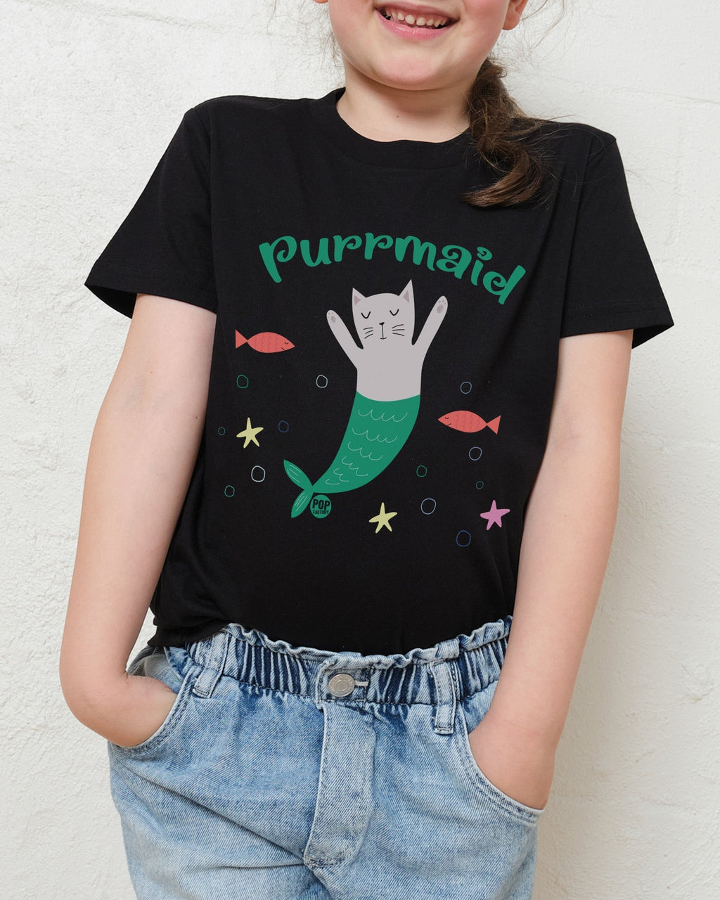 Purrmaid Kids T-Shirt product image 3