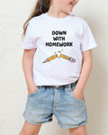 Down With Homework Kids T-Shirt product image 1