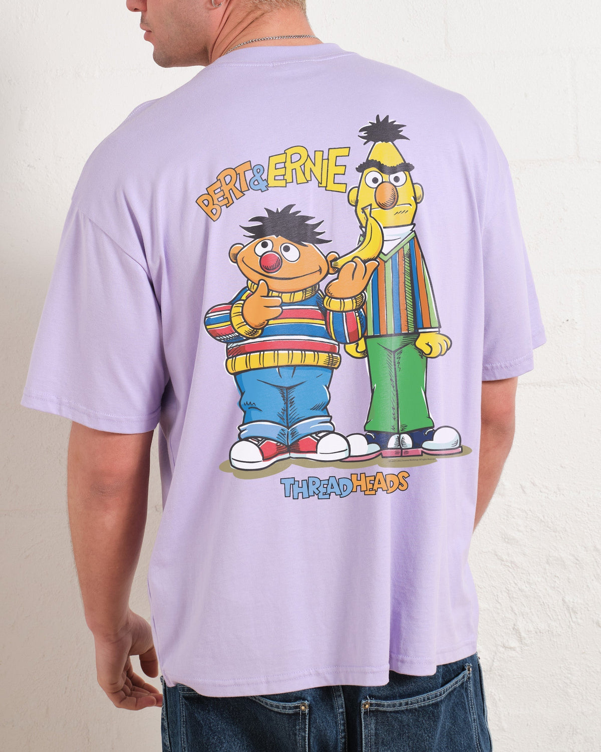 Bert And Ernie Driving Me Bananas Oversized Tee product image 3