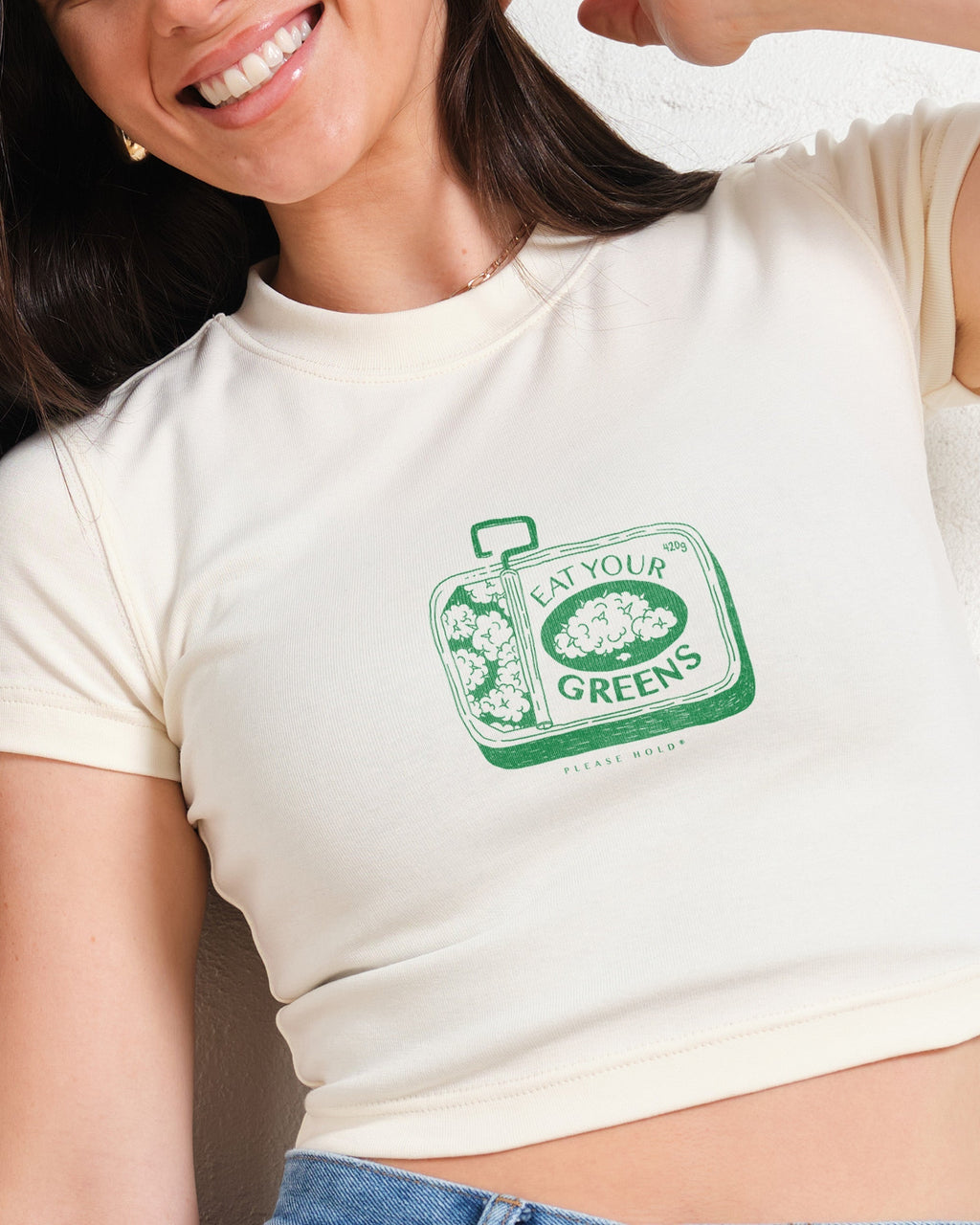 Eat Your Greens Baby Tee product image 1