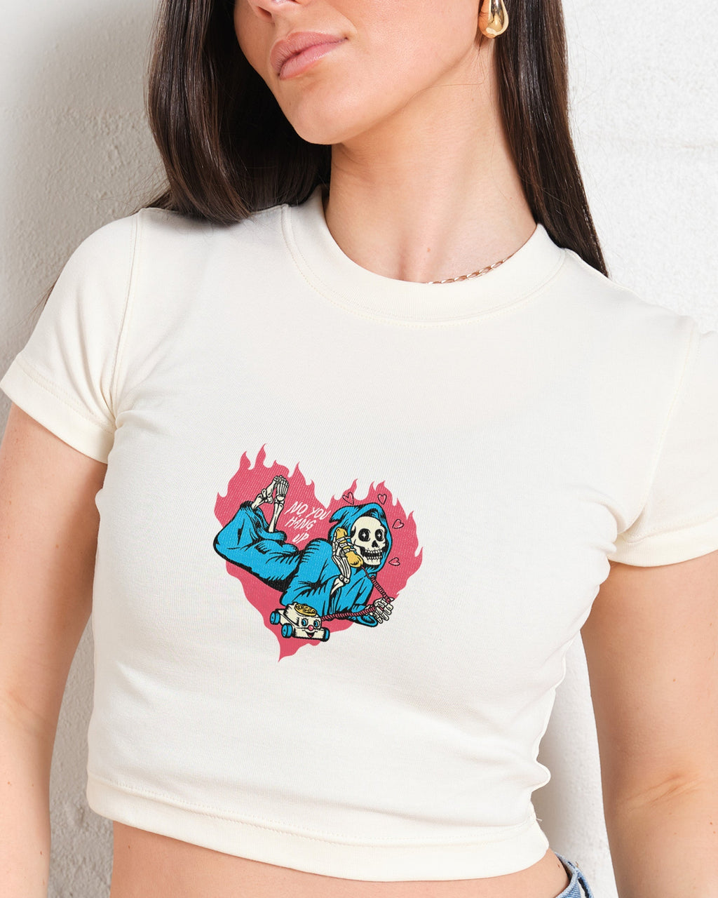 No You Hang Up Baby Tee product image 3