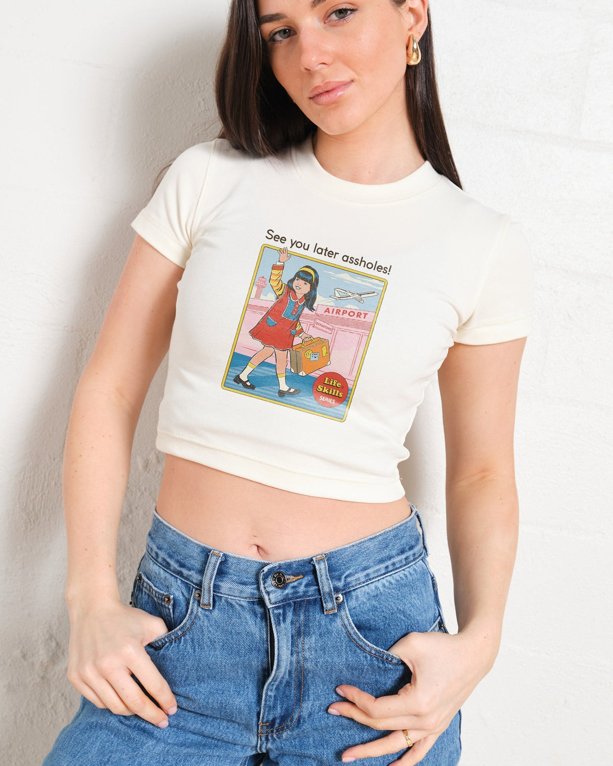 See You Later Assholes Baby Tee product image 1