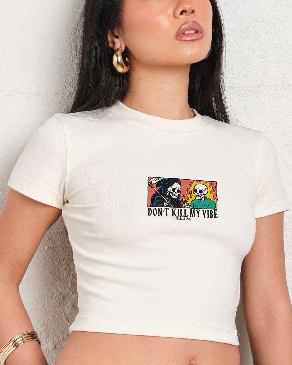 Don't Kill My Vibe Baby Tee product image 2