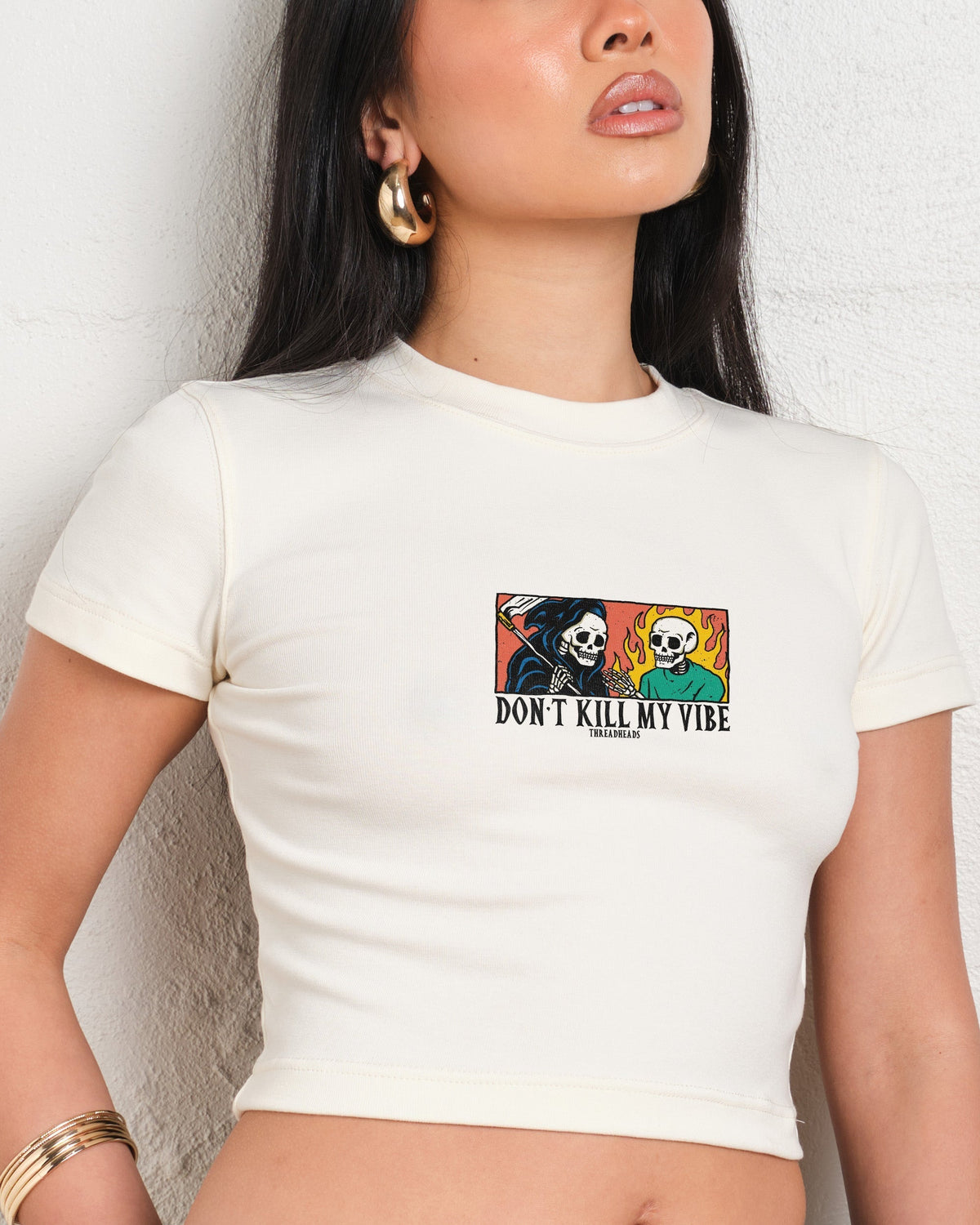 Don't Kill My Vibe Baby Tee product image 2