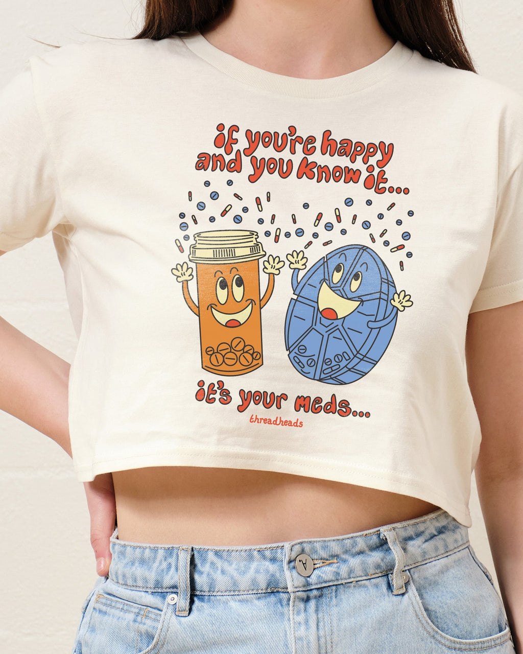 It's Your Meds Crop Tee product image 1