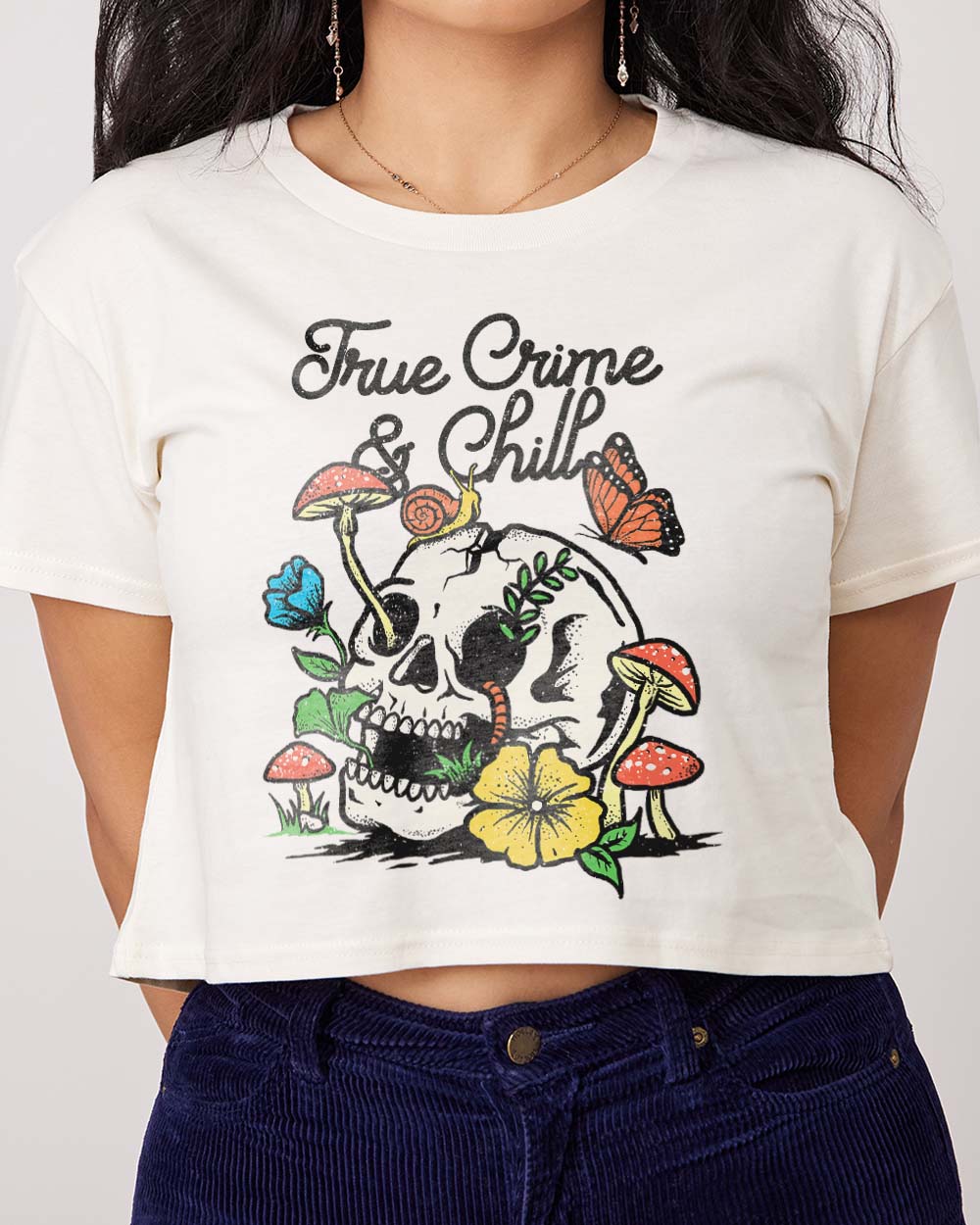 True Crime and Chill Crop Tee product image 2