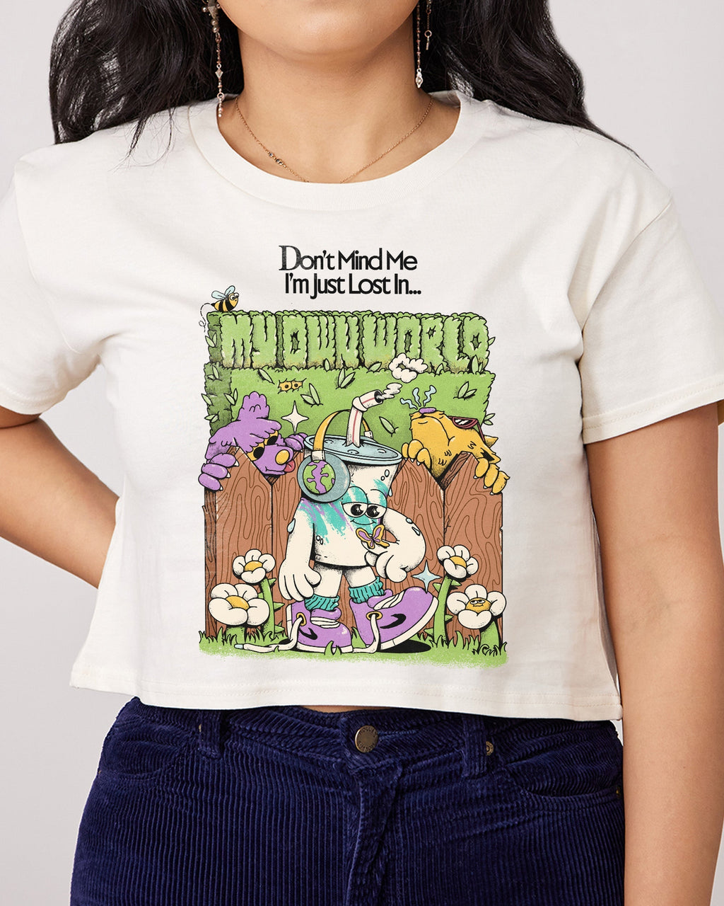 In My Own World Crop Tee product image 1