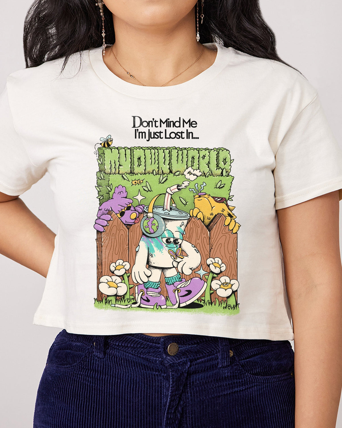 In My Own World Crop Tee product image 1
