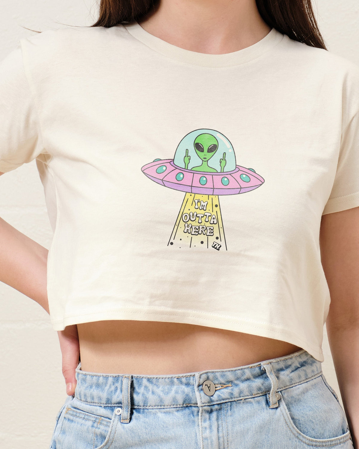 I'm Outta Here Crop Tee product image 3