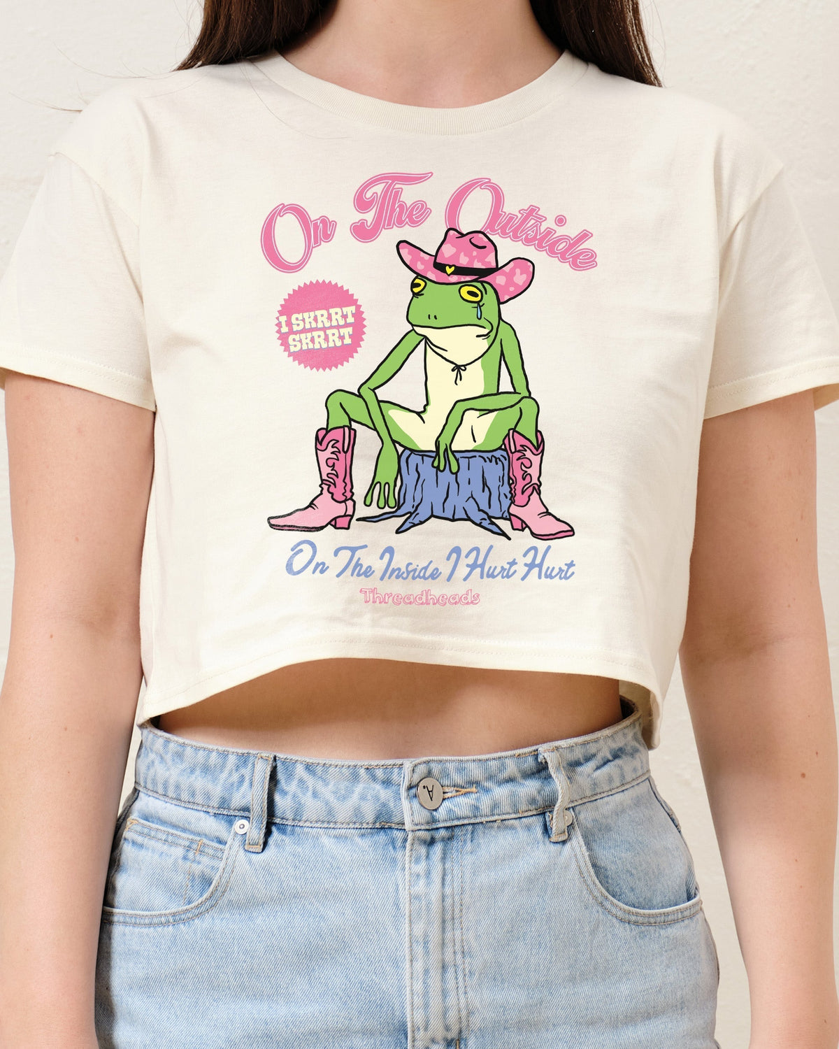 On the Outside I Skrrt Crop Tee product image 1