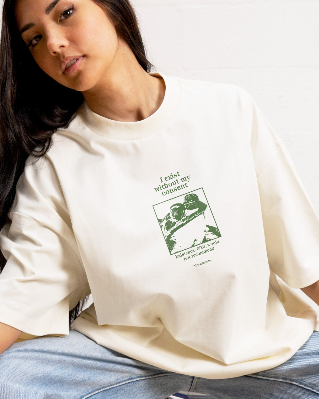 I Exist Without My Consent Oversized Tee product image 1