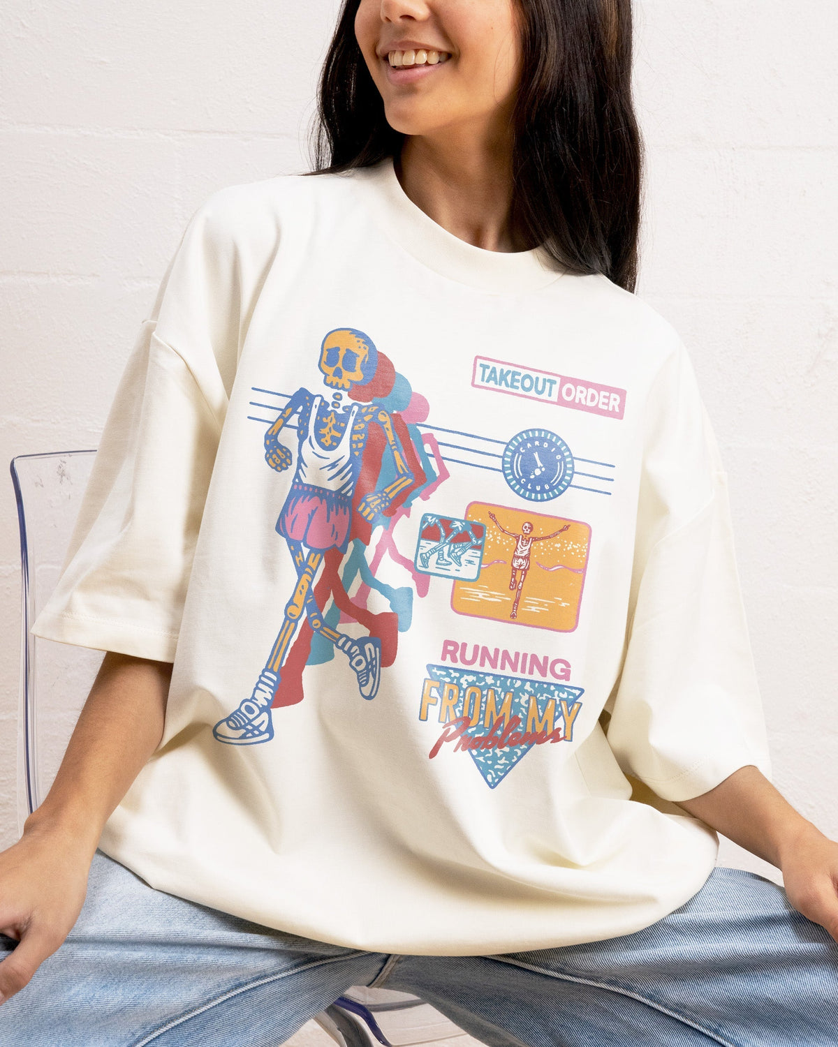 Running From My Problems Oversized Tee product image 1