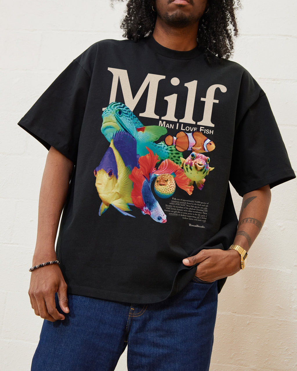 Man I Love Fish Oversized Tee product image 2
