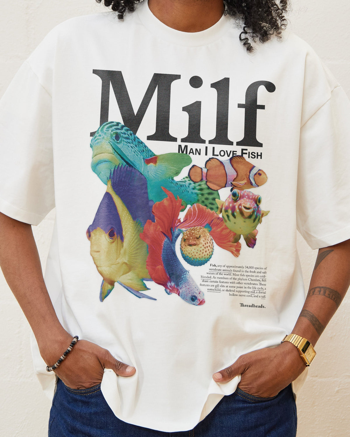 Man I Love Fish Oversized Tee product image 4